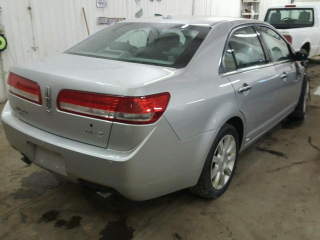 3LNHL2GC4AR646435 - 2010 LINCOLN MKZ SILVER photo 4