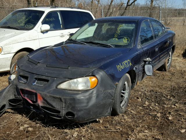 1G2NE52T91M511488 - 2001 PONTIAC GRAND AM S 蓝色 照片 2