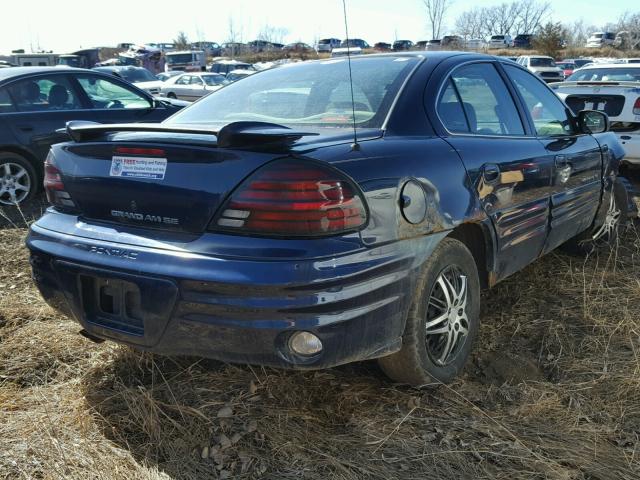 1G2NE52T91M511488 - 2001 PONTIAC GRAND AM S 蓝色 照片 4