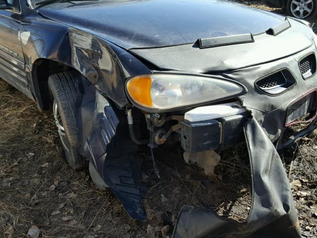 1G2NE52T91M511488 - 2001 PONTIAC GRAND AM S 蓝色 照片 9