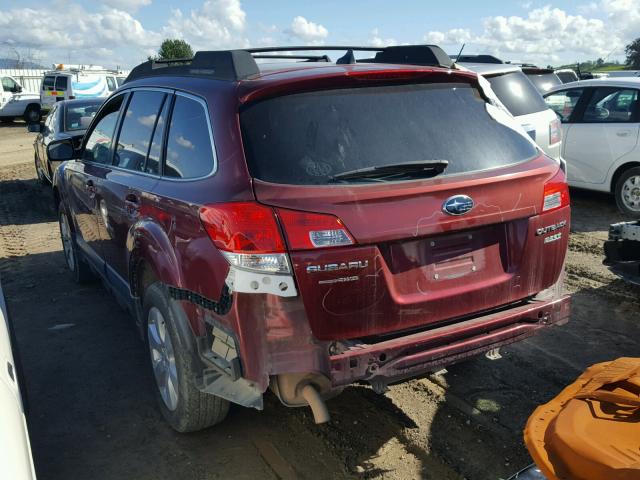 4S4BRBKC8C3209678 - 2012 SUBARU OUTBACK 2. RED photo 3