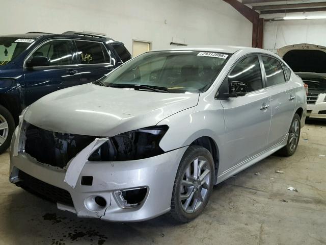 3N1AB7AP9DL715440 - 2013 NISSAN SENTRA S SILVER photo 2