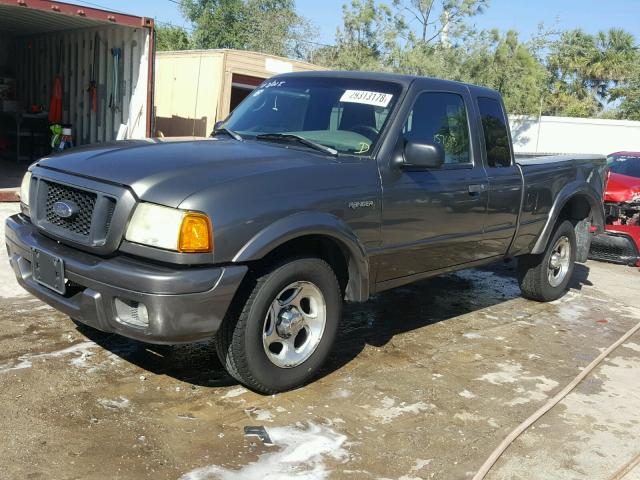 1FTYR44U54PA93222 - 2004 FORD RANGER SUP GRAY photo 2