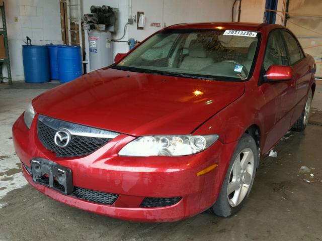 1YVFP80C935M45899 - 2003 MAZDA 6 I RED photo 2