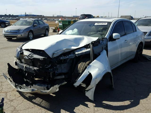 JNKBV61E77M713891 - 2007 INFINITI G35 WHITE photo 2