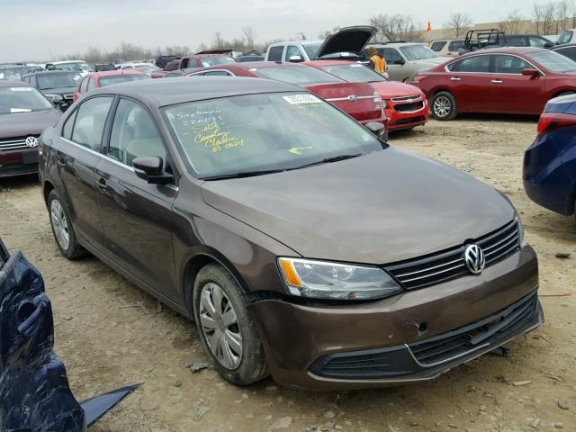 3VWDP7AJ8DM288833 - 2013 VOLKSWAGEN JETTA SE BROWN photo 1