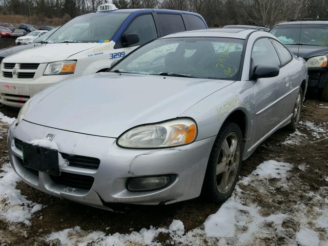 4B3AG52H81E181210 - 2001 DODGE STRATUS R/ SILVER photo 2