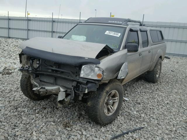 1N6MD29YX3C431391 - 2003 NISSAN FRONTIER C GOLD photo 2