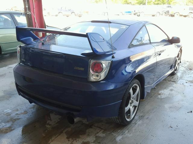 JTDDY32T720055048 - 2002 TOYOTA CELICA GT- BLUE photo 4