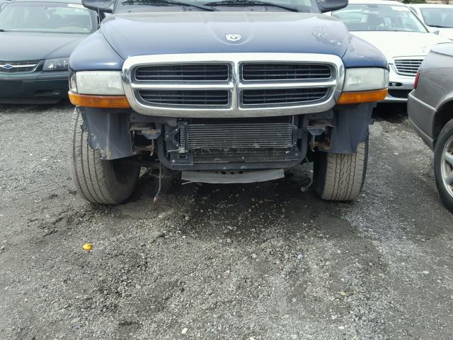 1D7HG48N34S643044 - 2004 DODGE DAKOTA QUA BLUE photo 9