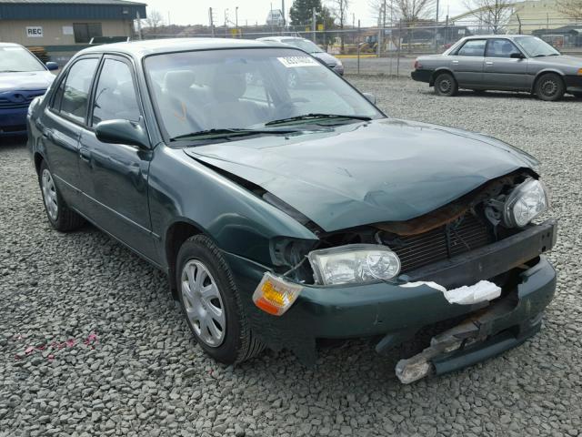 1NXBR18E62Z580737 - 2002 TOYOTA COROLLA CE GREEN photo 1