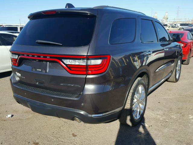 1C4RDHEG0EC381354 - 2014 DODGE DURANGO CI GRAY photo 4