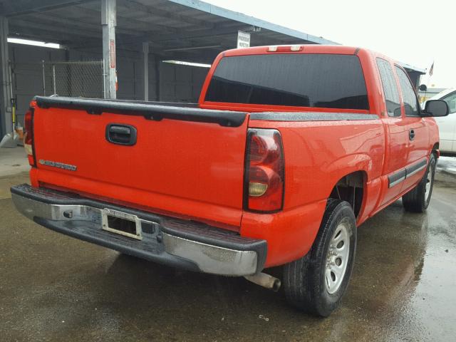 1GCEC19T46Z150360 - 2006 CHEVROLET SILVERADO RED photo 4