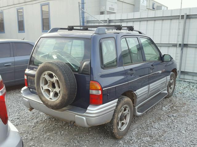 2CNBE634616912678 - 2001 CHEVROLET TRACKER LT BLUE photo 4