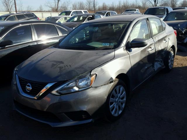 3N1AB7AP1GY277360 - 2016 NISSAN SENTRA S GRAY photo 2