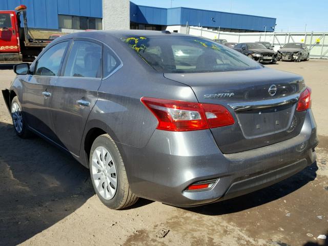 3N1AB7AP7HY358266 - 2017 NISSAN SENTRA S GRAY photo 3