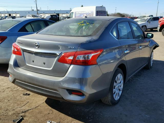 3N1AB7AP7HY358266 - 2017 NISSAN SENTRA S GRAY photo 4