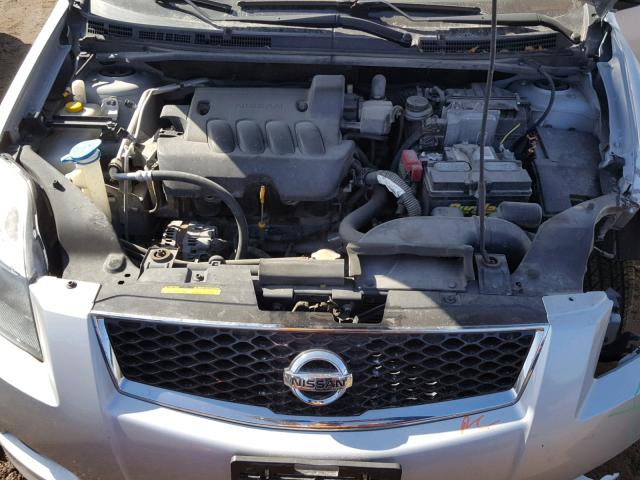 3N1AB6AP7CL677229 - 2012 NISSAN SENTRA 2.0 SILVER photo 7