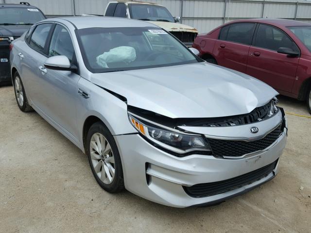 5XXGT4L34GG077188 - 2016 KIA OPTIMA LX SILVER photo 1