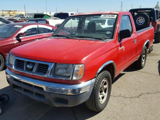 1N6DD21S6YC424517 - 2000 NISSAN FRONTIER X RED photo 2