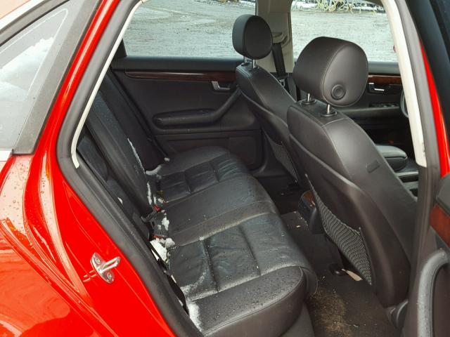 WAUDF78E36A269098 - 2006 AUDI A4 2.0T QU RED photo 6