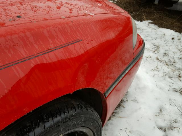 2G1WF52E549100260 - 2004 CHEVROLET IMPALA RED photo 9