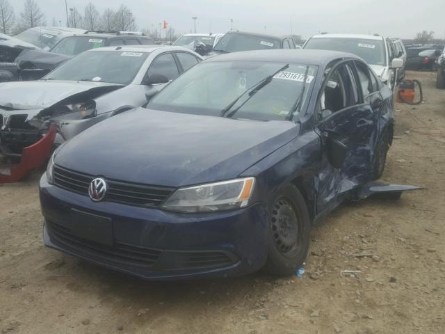 3VW1K7AJ5DM258366 - 2013 VOLKSWAGEN JETTA BASE 蓝色 照片 2