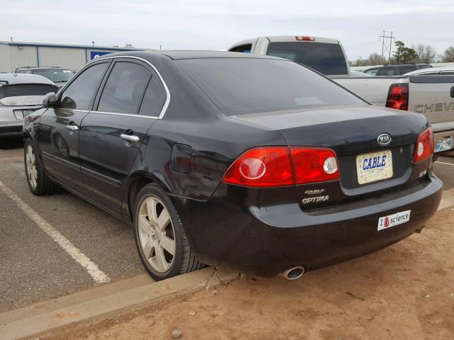 KNAGE124985169984 - 2008 KIA OPTIMA LX BLACK photo 3