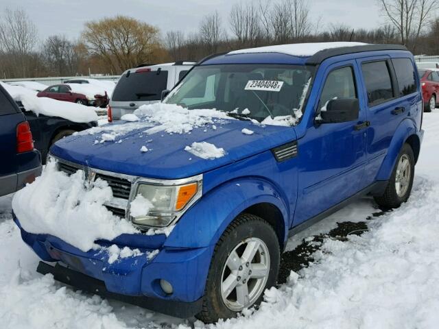 1D8GU28K28W151291 - 2008 DODGE NITRO SXT BLUE photo 2