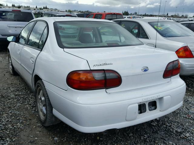 1G1ND52J13M567661 - 2003 CHEVROLET MALIBU WHITE photo 3