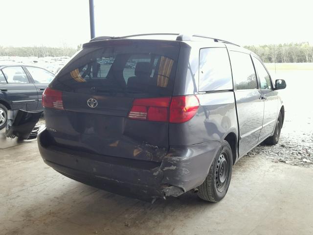 5TDZA23C06S449495 - 2006 TOYOTA SIENNA CE GRAY photo 4