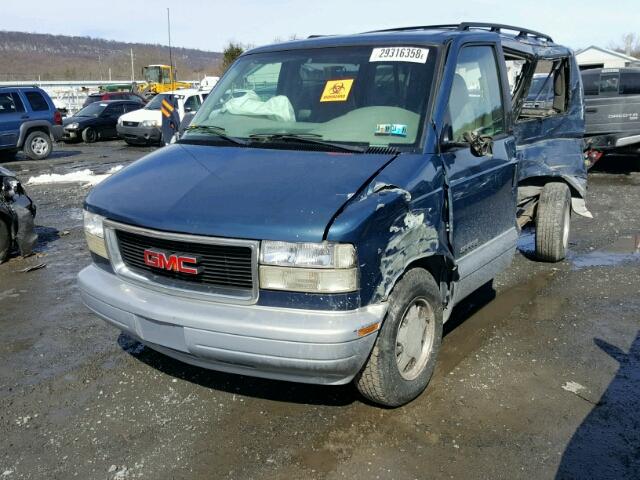 1GKDM19W2YB526587 - 2000 GMC SAFARI XT BLUE photo 2