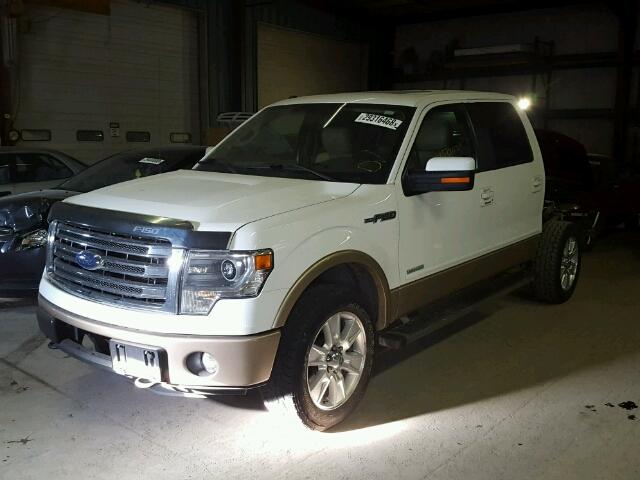 1FTFW1ET4DKE61116 - 2013 FORD F150 SUPER WHITE photo 2