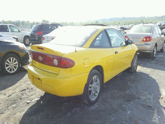 1G1JF12F147127503 - 2004 CHEVROLET CAVALIER L YELLOW photo 4