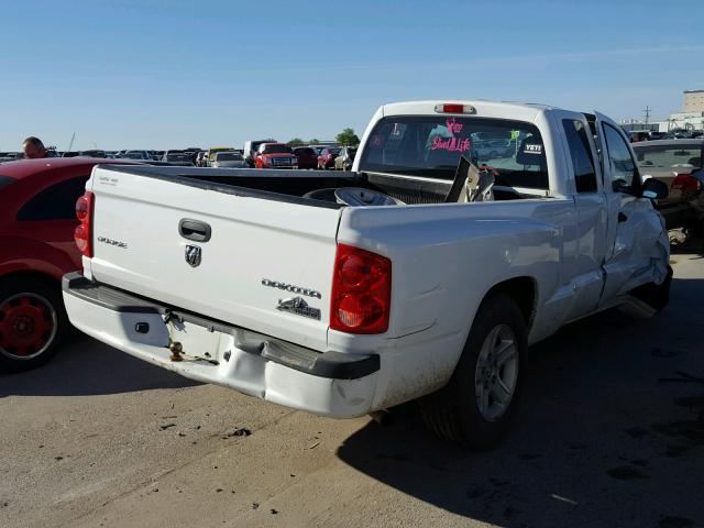 1D7CE3BK6AS151113 - 2010 DODGE DAKOTA SXT WHITE photo 4