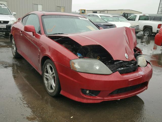 KMHHN65F95U167425 - 2005 HYUNDAI TIBURON GT BURGUNDY photo 1