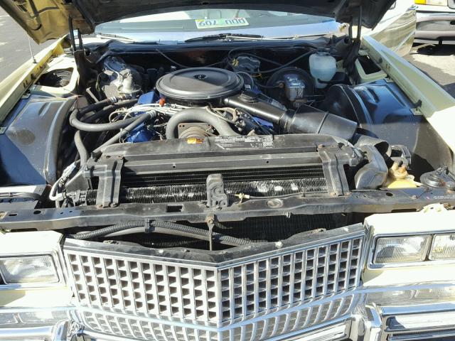 6L67S5Q275348 - 1975 CADILLAC EL DORADO YELLOW photo 7