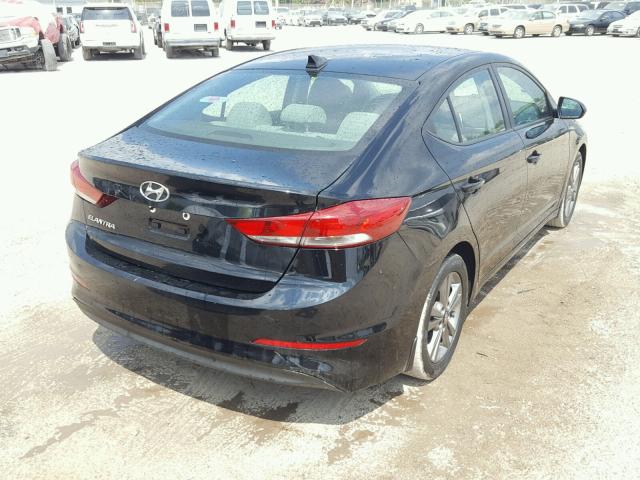 KMHD84LF9HU176403 - 2017 HYUNDAI ELANTRA SE BLACK photo 4