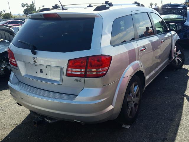 3D4GG67V39T170726 - 2009 DODGE JOURNEY R/ SILVER photo 4