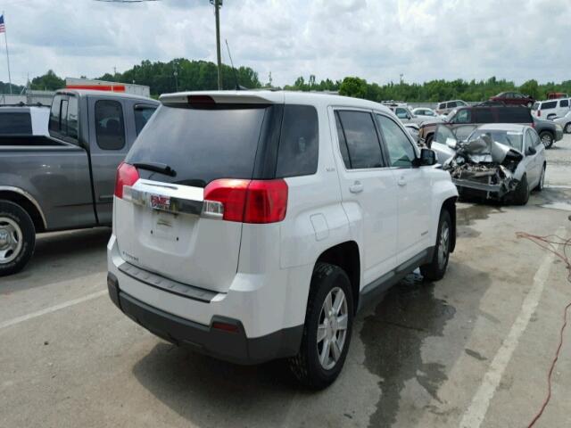 2GKALMEK0C6399893 - 2012 GMC TERRAIN SL WHITE photo 4