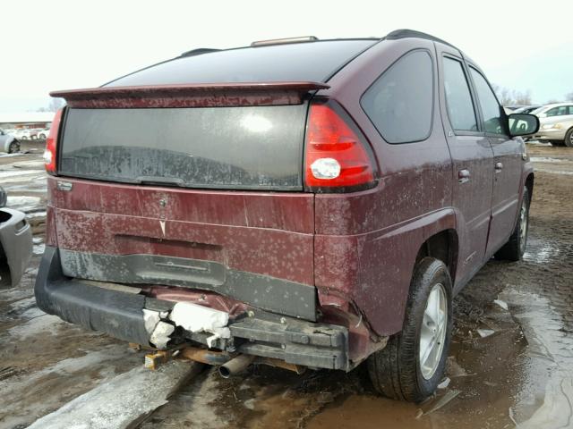 3G7DA03E43S500681 - 2003 PONTIAC AZTEK MAROON photo 4