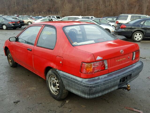 JT2EL46S1R0441249 - 1994 TOYOTA TERCEL STD RED photo 3