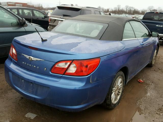 1C3LC45K18N175236 - 2008 CHRYSLER SEBRING BLUE photo 4