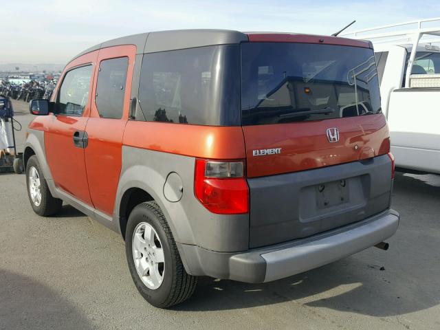 5J6YH18583L014680 - 2003 HONDA ELEMENT EX ORANGE photo 3