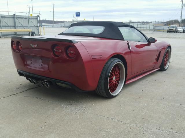 1G1YY36U665127220 - 2006 CHEVROLET CORVETTE RED photo 4