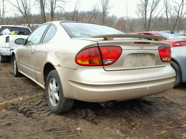 1G3NL12EX1C283955 - 2001 OLDSMOBILE ALERO GL TAN photo 3