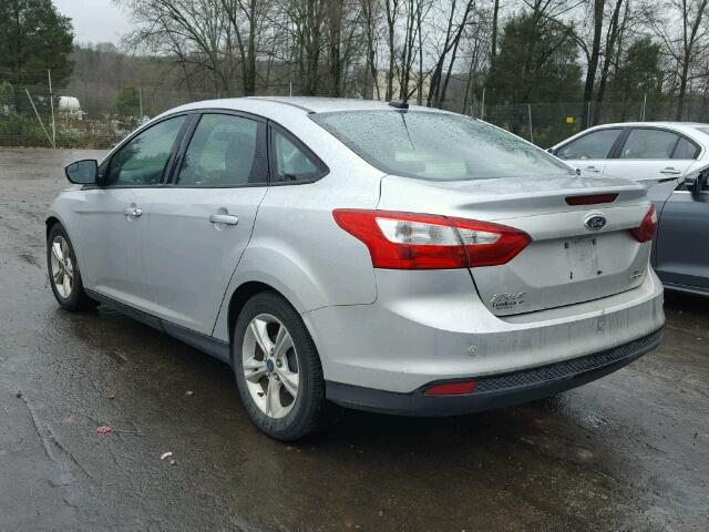 1FADP3F27EL251648 - 2014 FORD FOCUS SE SILVER photo 3