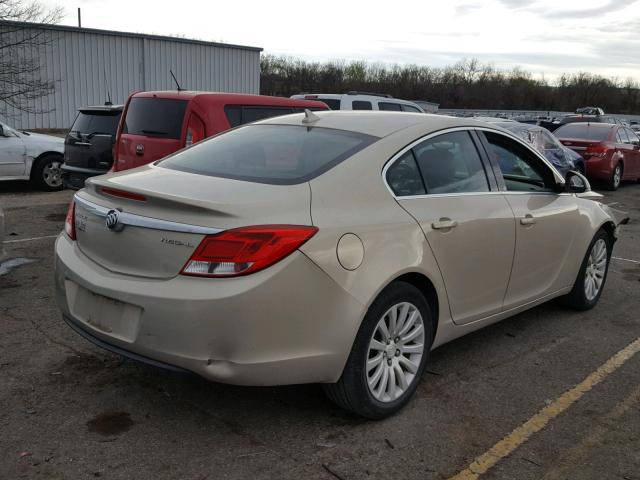 2G4GR5EKXC9183165 - 2012 BUICK REGAL TAN photo 4