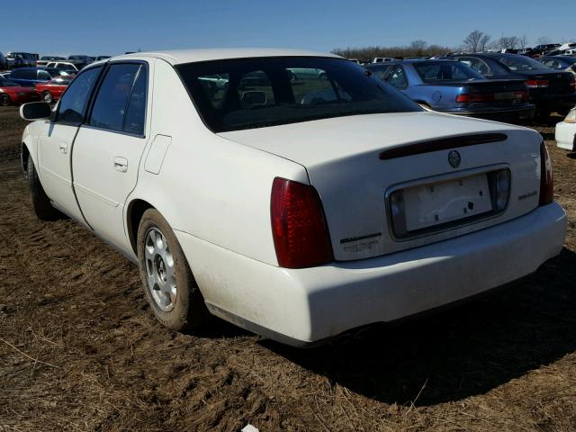 1G6KD54Y71U143857 - 2001 CADILLAC DEVILLE WHITE photo 3