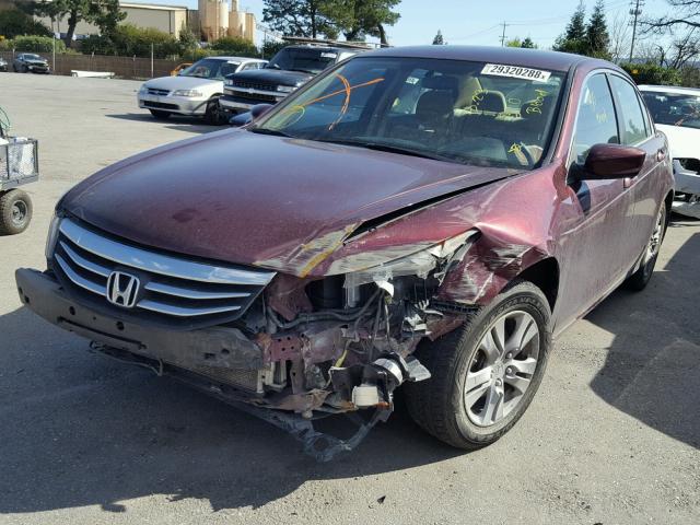 1HGCP2F4XBA114858 - 2011 HONDA ACCORD LXP BURGUNDY photo 2